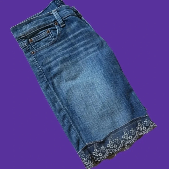 Lucky brand lace bermuda jeans short size 26 - Picture 8 of 8